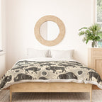 Bison - black and cream Duvet Cover Gallery Image 3