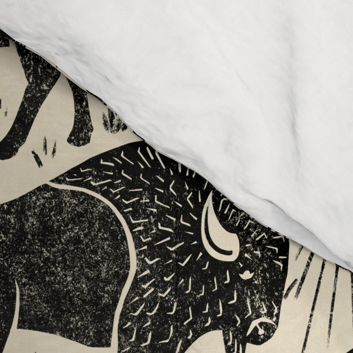 Bison - black and cream Comforter Gallery Image 4