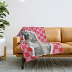 Tired but wired Throw Blanket Gallery Image 1