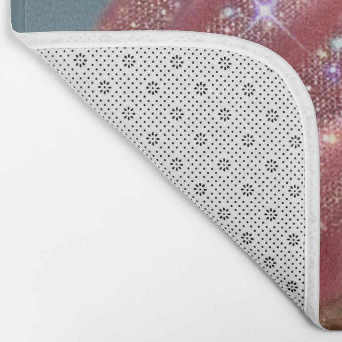 Shiny Pink Ice Cream - Glitter| pastel | pink | art print | beach | | ice cream | summer | ocean  Bath Mat Gallery Image 2