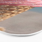 Shiny Pink Ice Cream - Glitter| pastel | pink | art print | beach | | ice cream | summer | ocean  Bath Mat Gallery Image 3