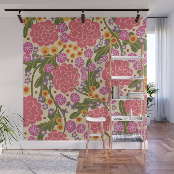 Asters #2 Wall Mural Gallery Image 1