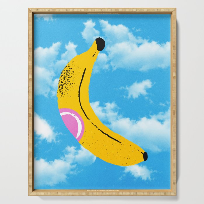 Banana Pop Art: Sky Edition Serving Tray Gallery Image 1