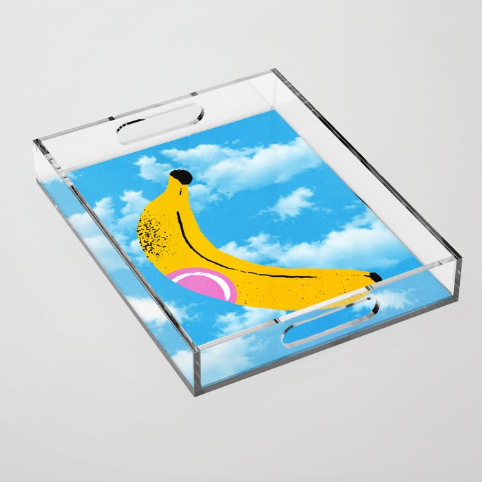 Banana Pop Art: Sky Edition Acrylic Tray Gallery Image 1