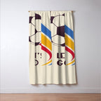 Let's Go - Soccer Illustration Window Curtain Gallery Image 3