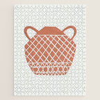 Linocut Vase #3 Jigsaw Puzzle Gallery Image 1