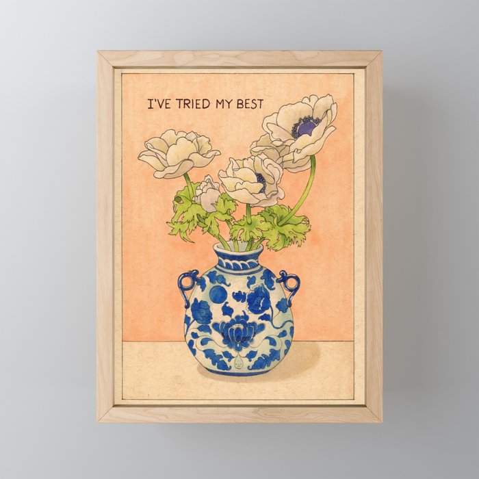 I've Tried My Best Mini Art Print Gallery Image 1