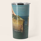 Serving up cake by the seaside II - Cake slice Travel Mug Gallery Image 1