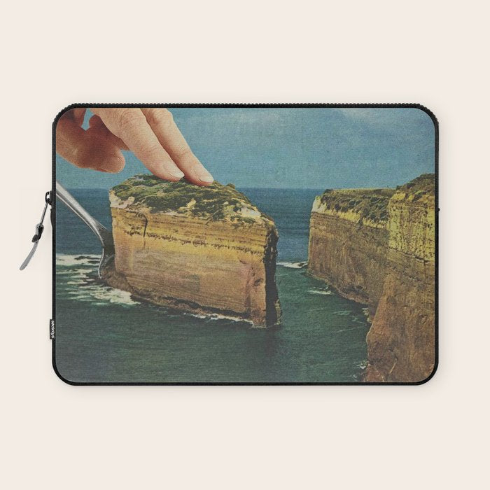 Serving up cake by the seaside II - Cake slice Laptop Sleeve Gallery Image 1