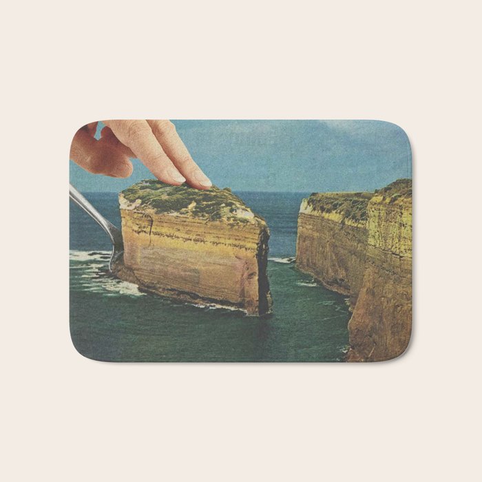 Serving up cake by the seaside II - Cake slice Bath Mat Gallery Image 1