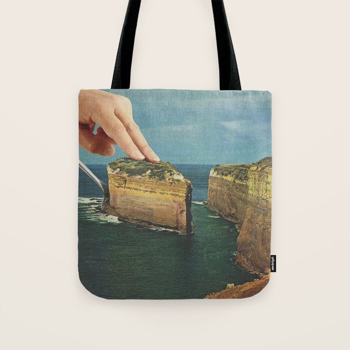 Serving up cake by the seaside II - Cake slice Tote Bag Gallery Image 1