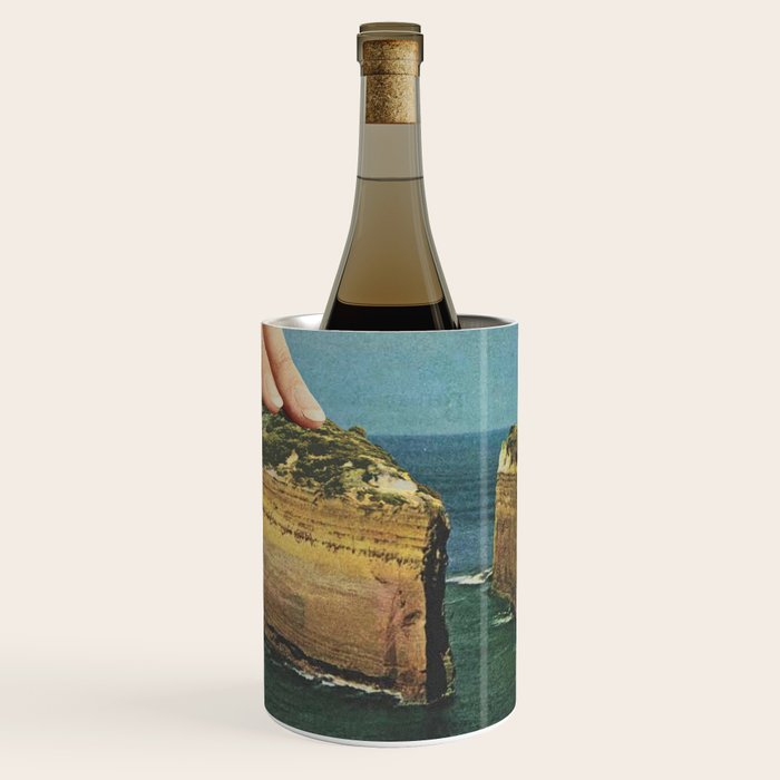 Serving up cake by the seaside II - Cake slice Wine Chiller Gallery Image 1