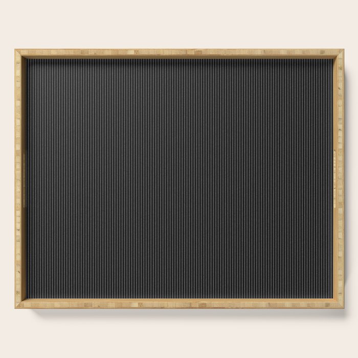 Black corduroy Serving Tray Gallery Image 1