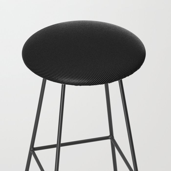 Black corduroy Stool Gallery Image 2
