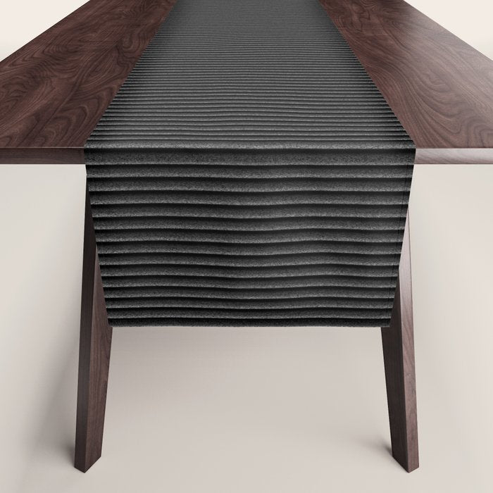 Black corduroy Table Runner Gallery Image 1