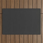 Black corduroy Outdoor Rug Gallery Image 1