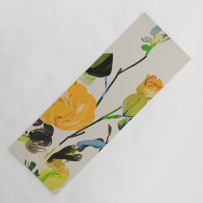Yellow Flowers 2 Yoga Mat Gallery Image 1