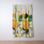 Yellow Flowers 2 Window Curtain Gallery Image 3