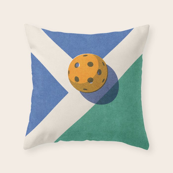 BALLS / Pickleball II Throw Pillow Gallery Image 1