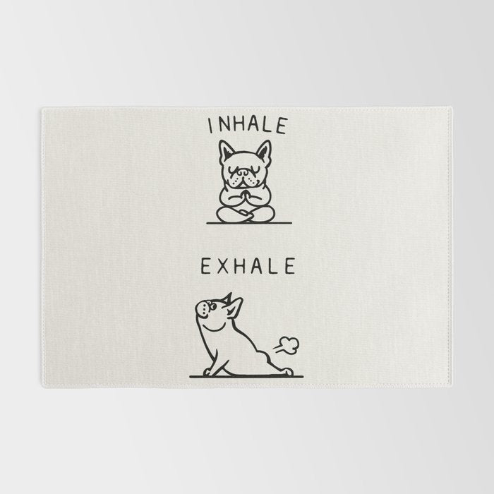 Inhale Exhale Frenchie Rug Gallery Image 2