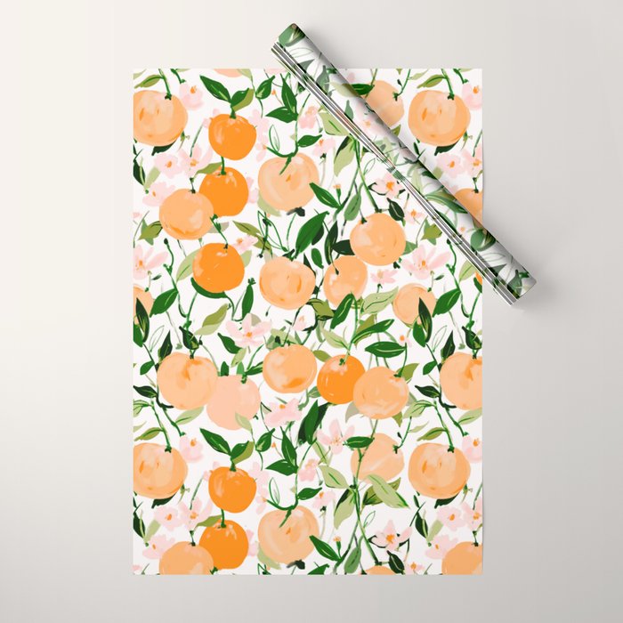 Spring Clementines Wrapping Paper Gallery Image 1
