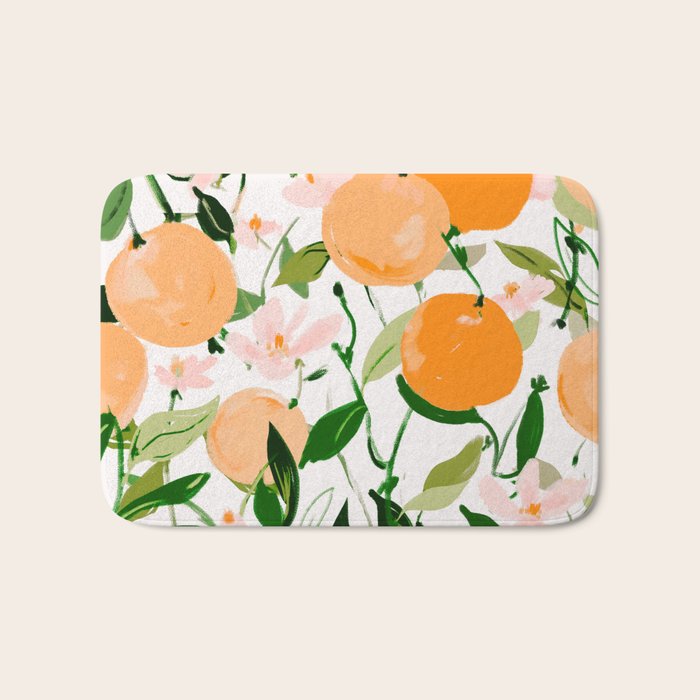 Spring Clementines Bath Mat Gallery Image 1