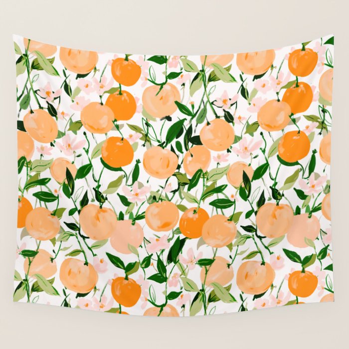 Spring Clementines Wall Tapestry Gallery Image 4