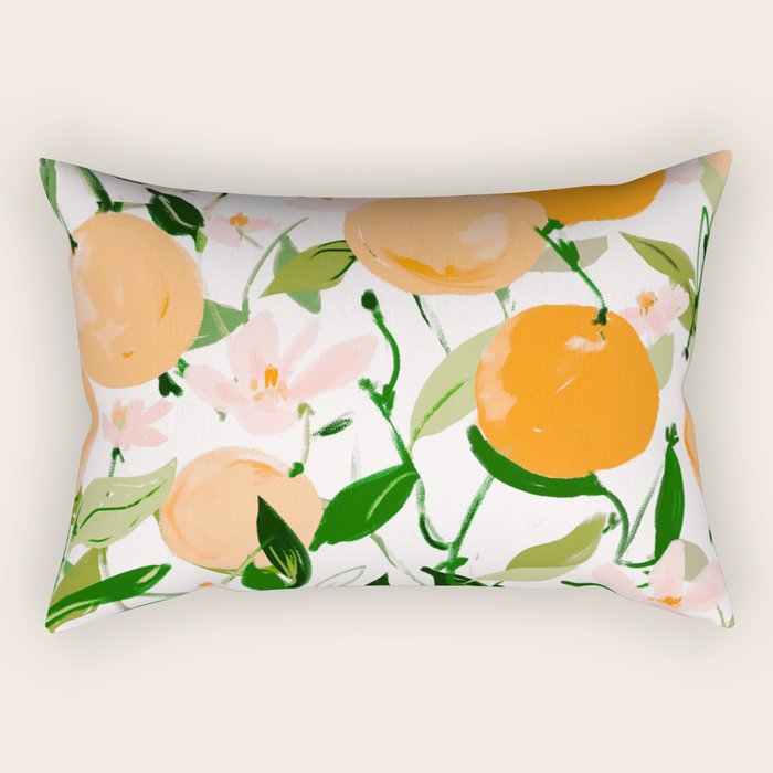 Spring Clementines Rectangular Pillow Gallery Image 2