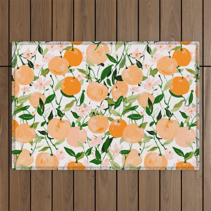 Spring Clementines Outdoor Rug Gallery Image 1