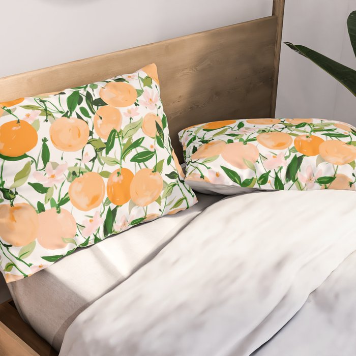 Spring Clementines Pillow Sham Gallery Image 2
