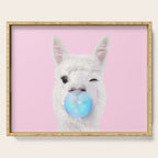 BUBBLEGUM LLAMA Serving Tray Gallery Image 1
