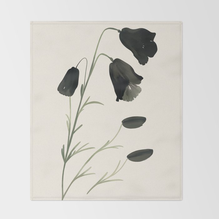 Botanical Elegance I Throw Blanket Gallery Image 2