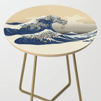The Great Wave of Pugs Vanilla Sky Side Table Gallery Image 2