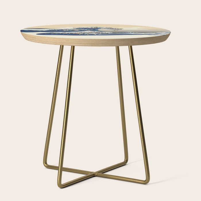 The Great Wave of Pugs Vanilla Sky Side Table Gallery Image 1