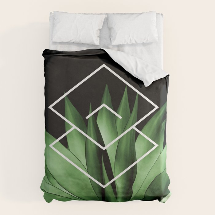 Agave geometrics III Duvet Cover Gallery Image 1
