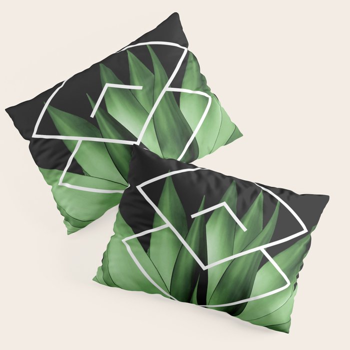 Agave geometrics III Pillow Sham Gallery Image 3
