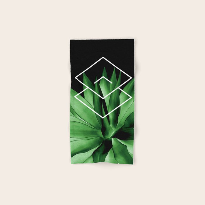 Agave geometrics III Bath Towel Gallery Image 1