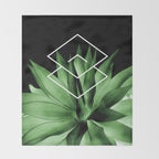Agave geometrics III Throw Blanket Gallery Image 2