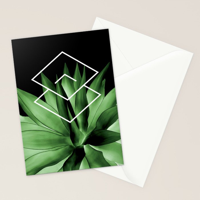 Agave geometrics III Stationery Card Gallery Image 2