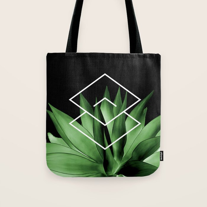 Agave geometrics III Tote Bag Gallery Image 1