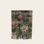 Midnight Summer Sepia Exotic Passiflora Flowers Garden Wall Hanging Gallery Image 1
