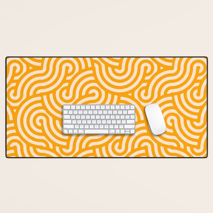SWIRL Honey and Oat Desk Mat Gallery Image 1