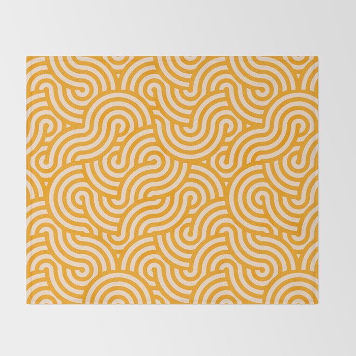 SWIRL Honey and Oat Throw Blanket Gallery Image 2