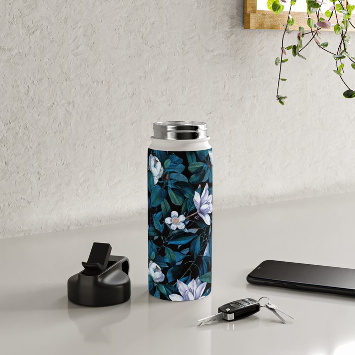 Moon Night Flowers Water Bottle Gallery Image 4
