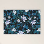 Moon Night Flowers Welcome Mat Gallery Image 1