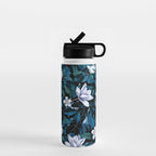 Moon Night Flowers Water Bottle Gallery Image 1