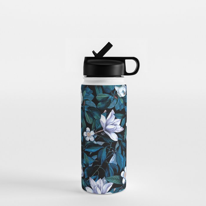 Moon Night Flowers Water Bottle Gallery Image 1