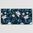 Moon Night Flowers Desk Mat Gallery Image 3