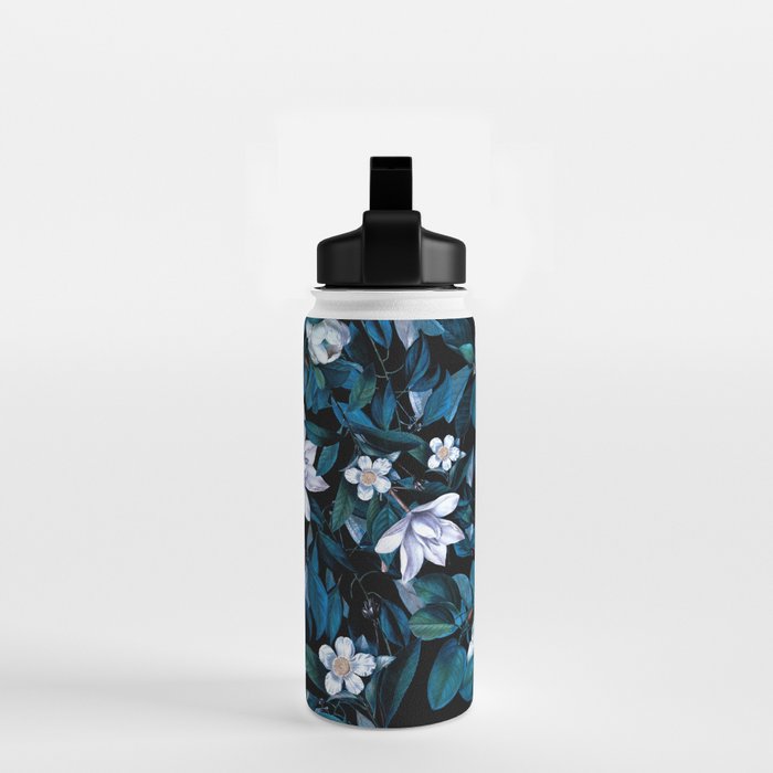 Moon Night Flowers Water Bottle Gallery Image 2