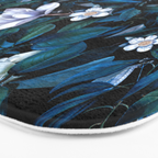Moon Night Flowers Bath Mat Gallery Image 3